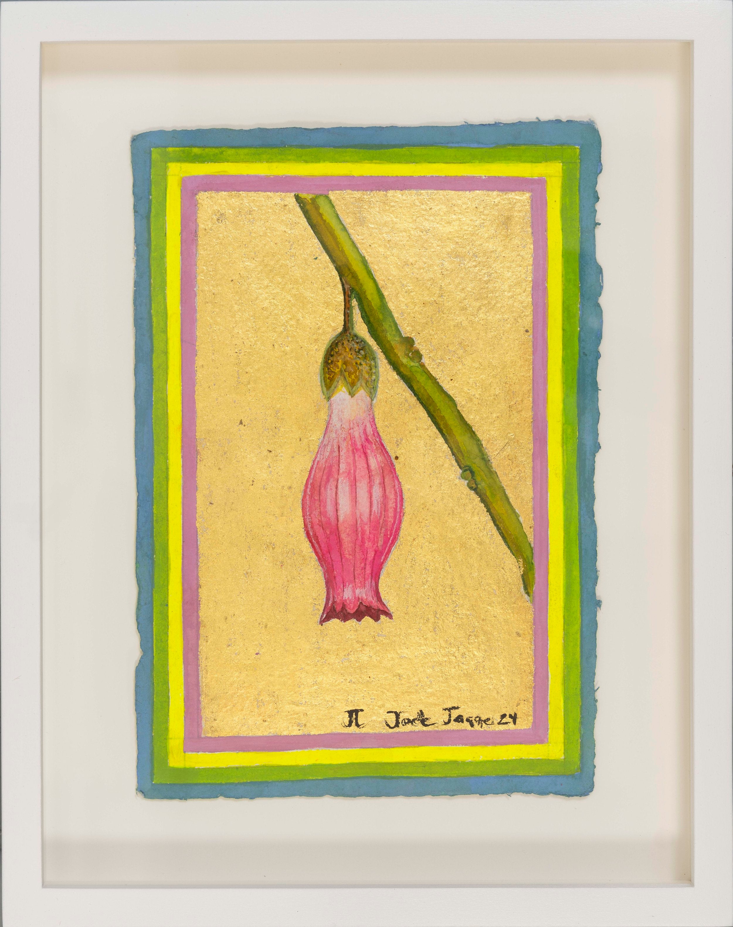 Solaraceae (Nightshade) with gold leaf