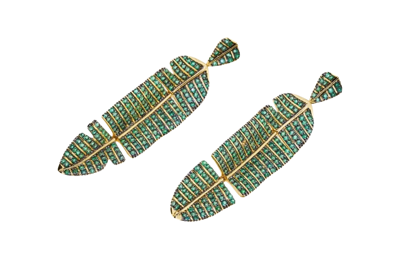 Paradisica Large Emerald Earrings