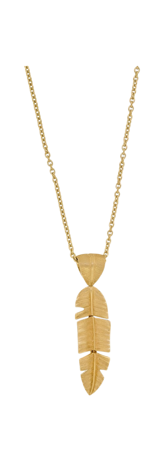 Small Gold Leaf Necklace