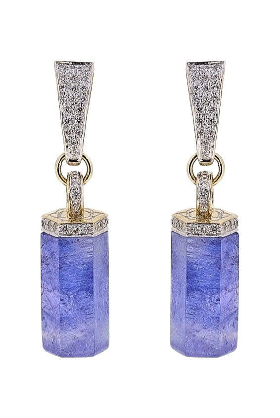 Tanzanite Rocktagon Earrings
