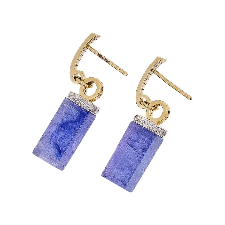 Tanzanite Rocktagon Earrings