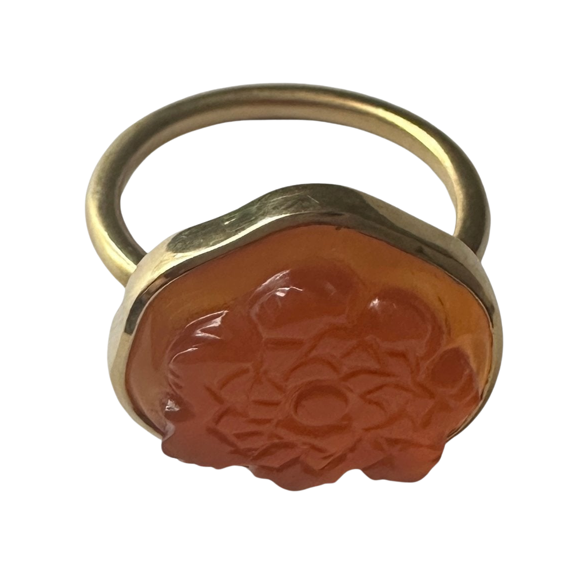 CARNELIAN AYAHUASCA RING