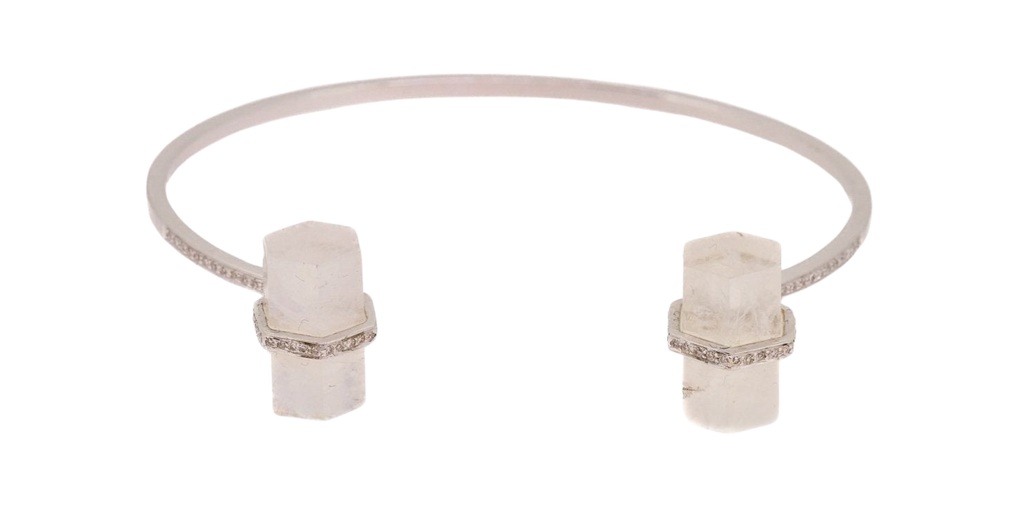 Moonstone Rocktagon Bangle