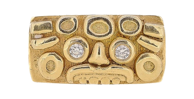 Zapotec Face Ring