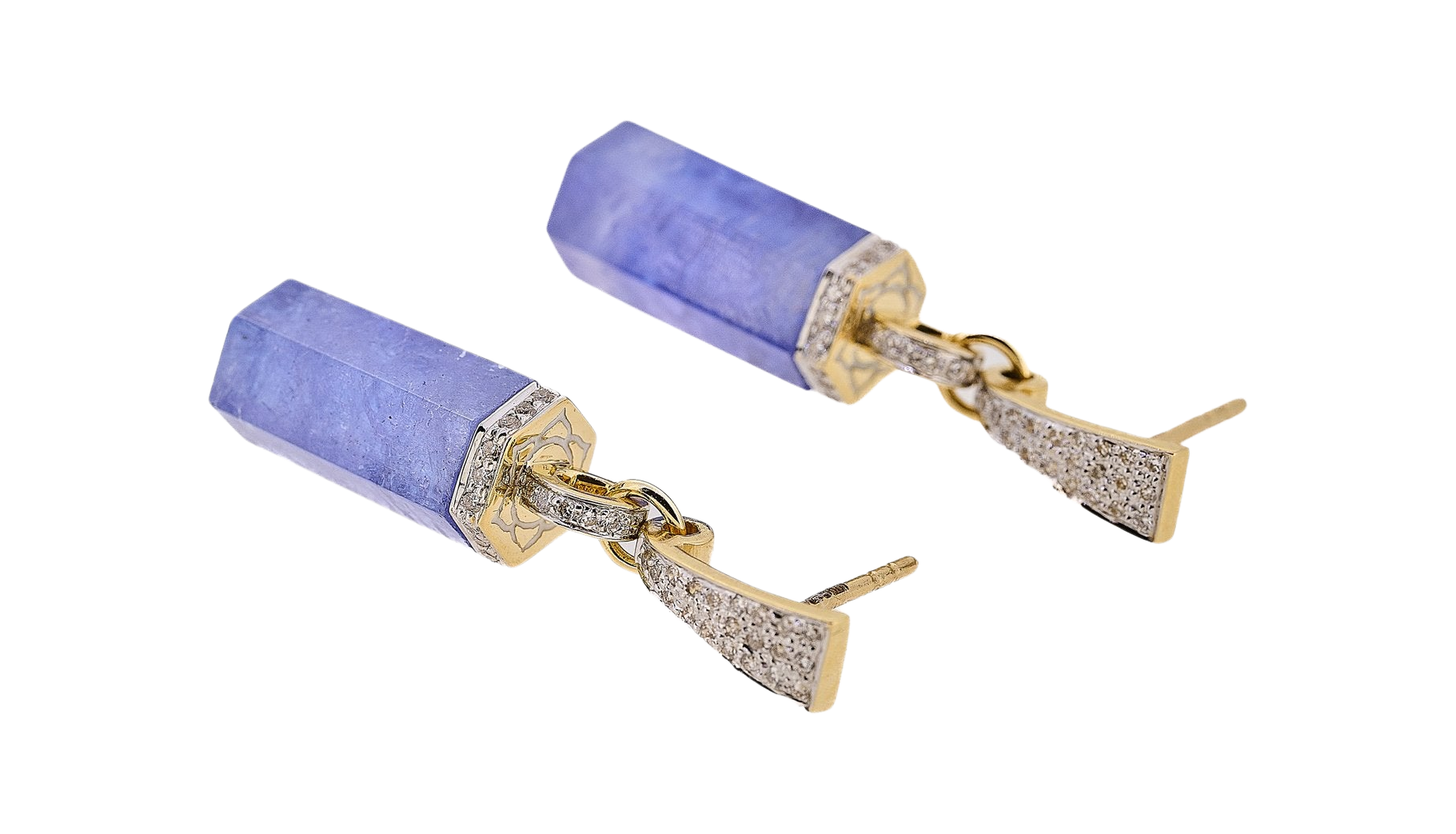 Tanzanite Rocktagon Earrings