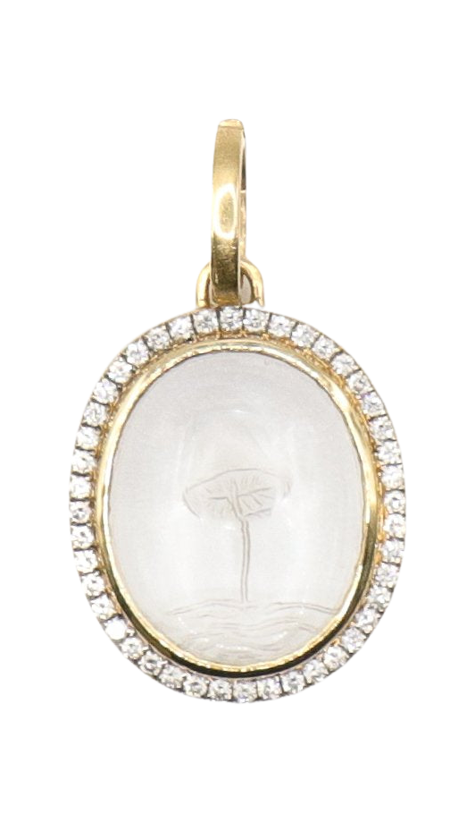 CRYSTAL MUSHROOM PENDANT