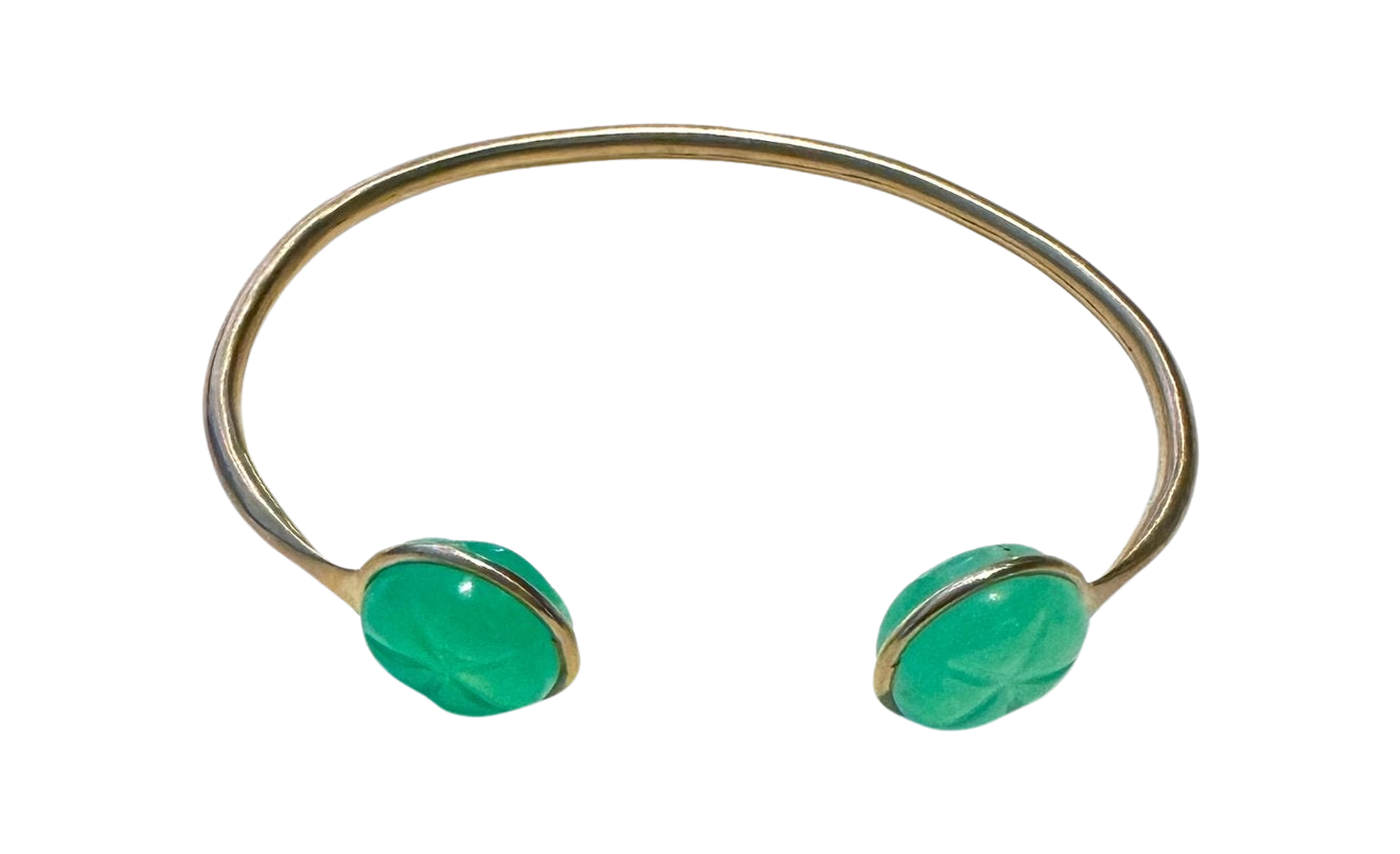 CHRYSOPRASE PEYOTE BRACELET