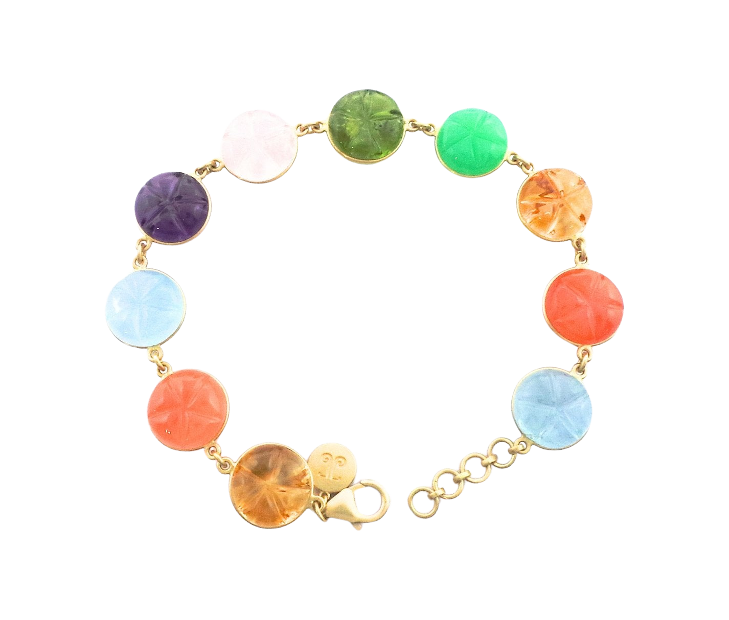 MULTI-STONE PEYOTE BEAD BRACELET
