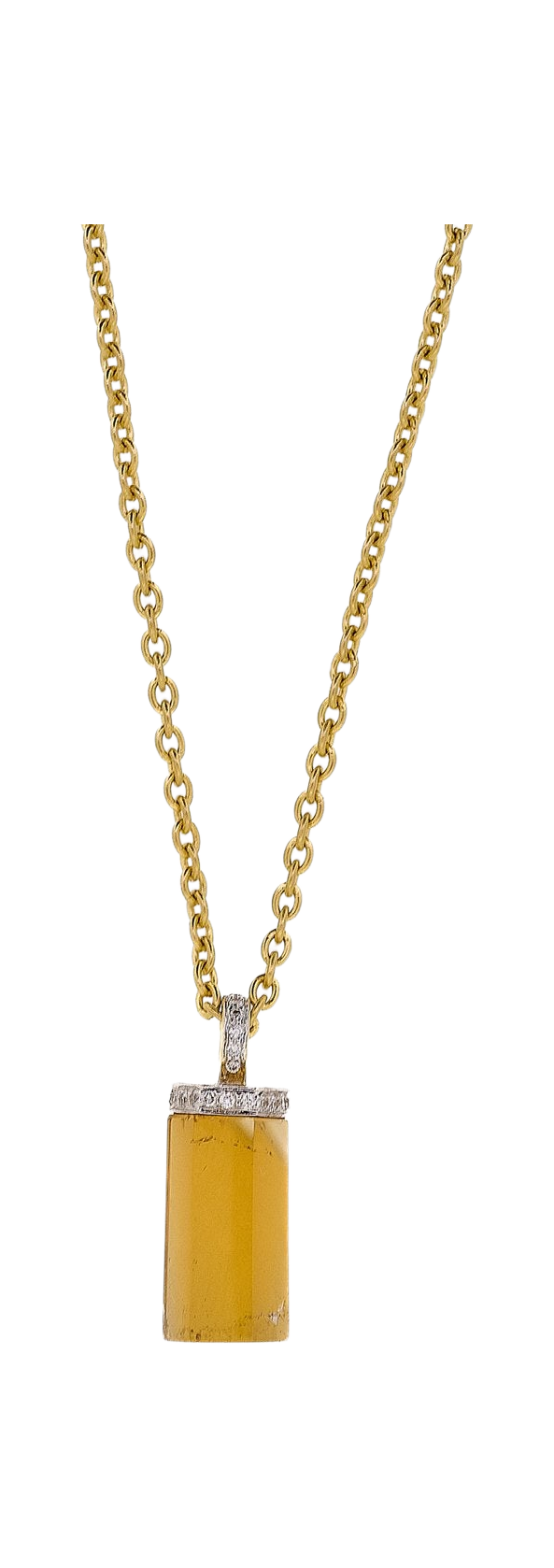Citrine Rocktagon Necklace