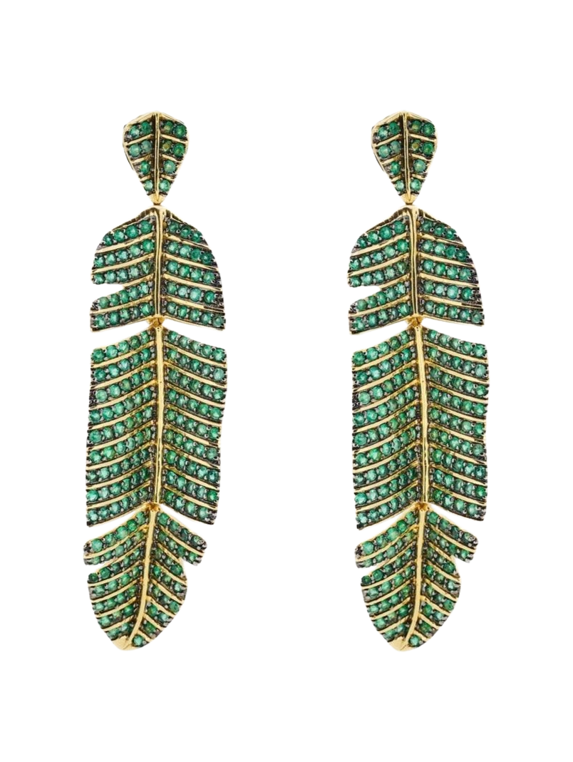 Paradisica Large Emerald Earrings