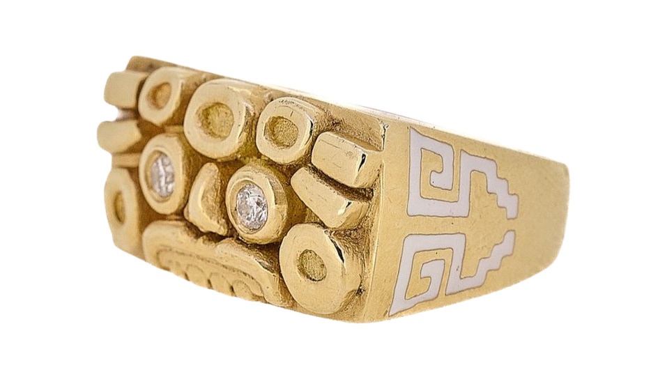 Zapotec Face Ring