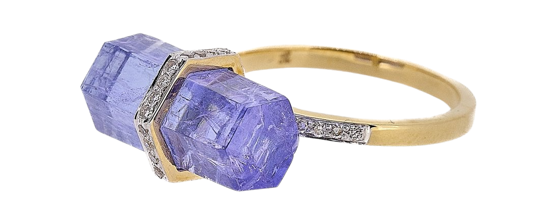 Tanzanite Rocktagon Ring