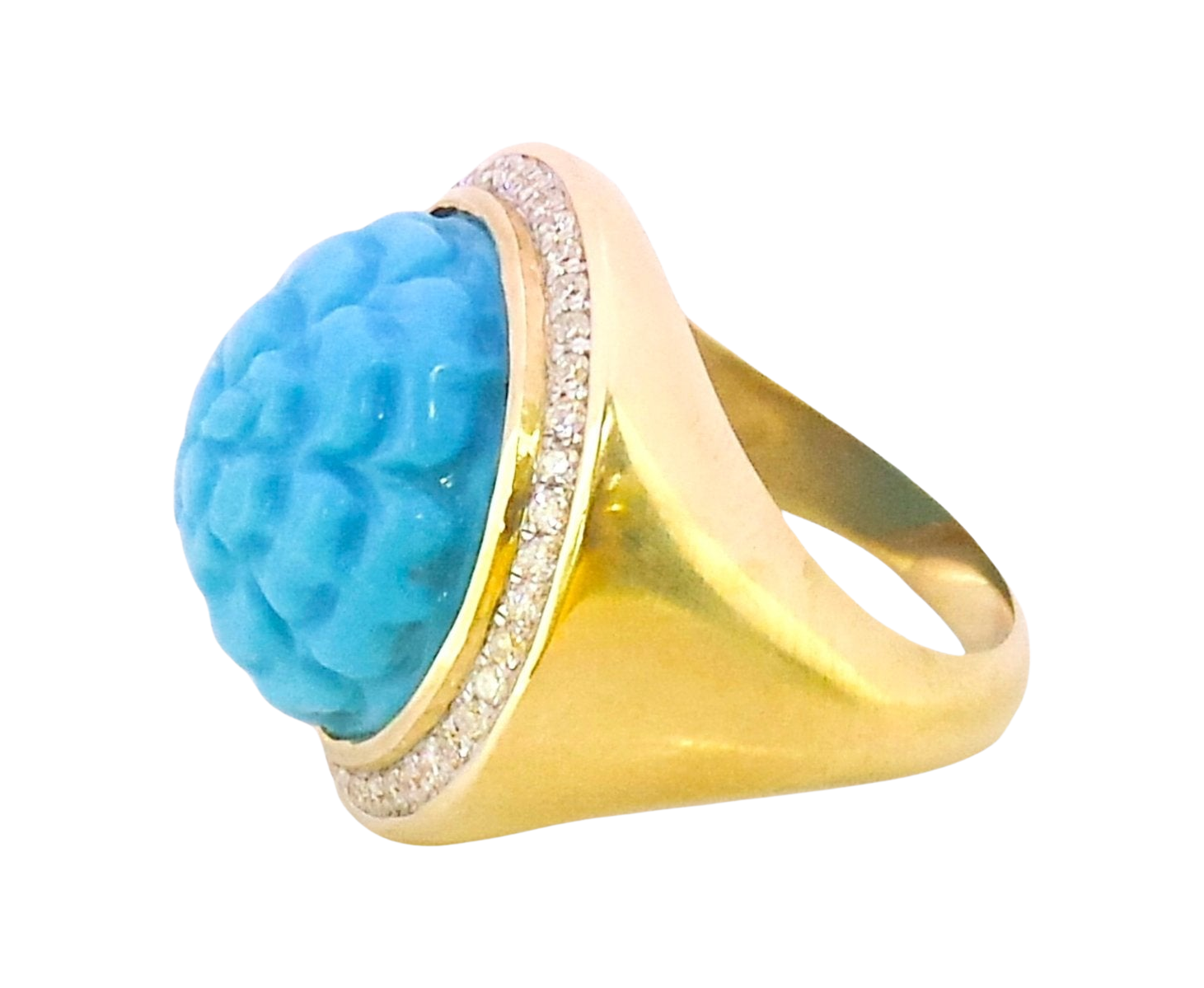TURQUOISE PEYOTE RING