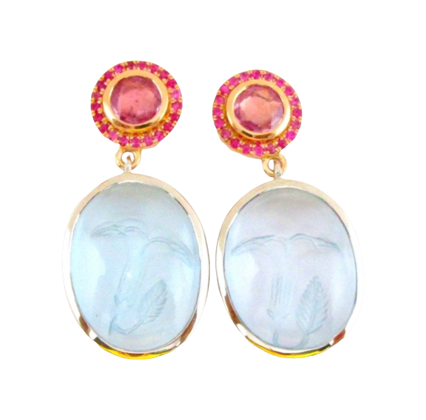 AQUAMARINE DATURRA EARRINGS