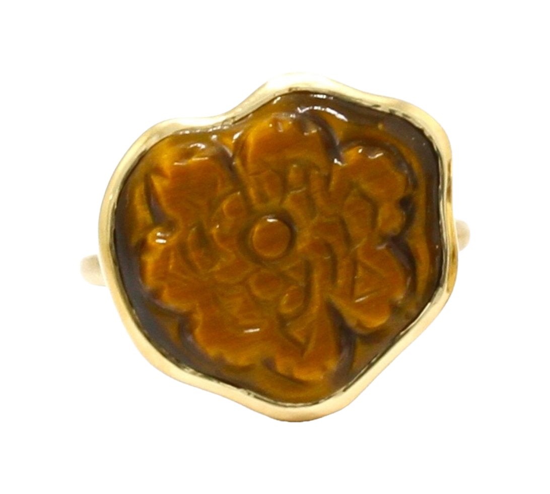 TIGERS EYE AYAHUASCA RING