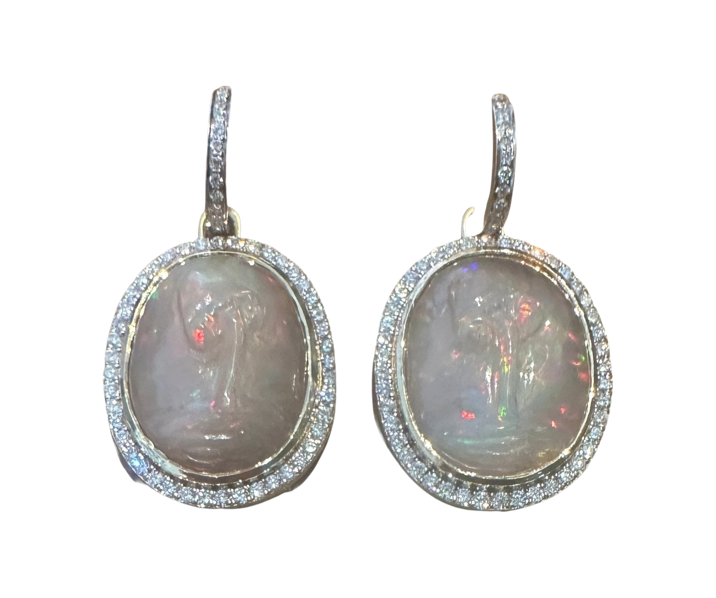 OPAL MUSHROOM EARRINGS