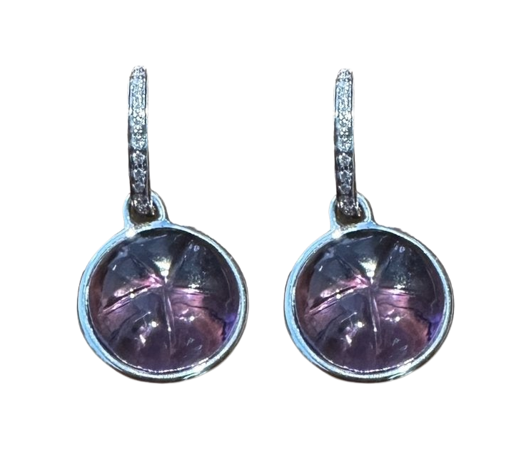 AMETHYST PEYOTE EARRINGS