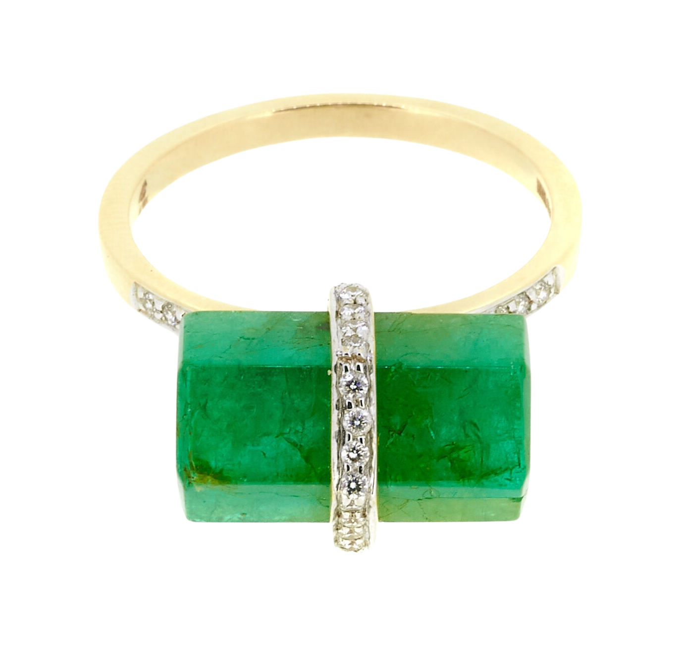 Emerald Rocktagon Ring