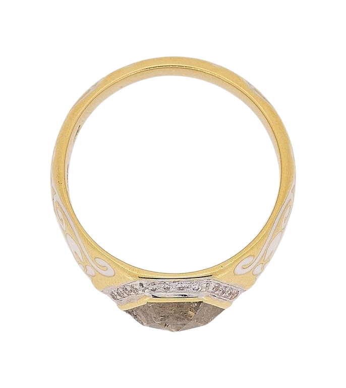 Salt & Pepper Diamond Ring