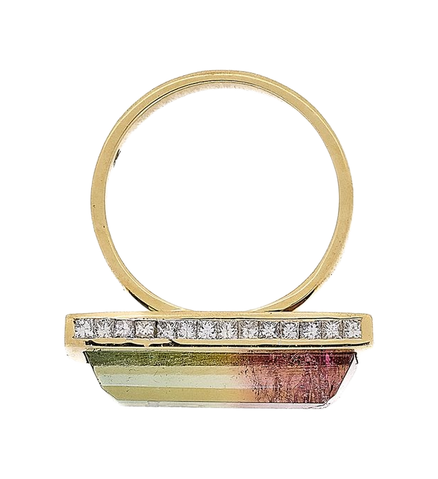Tourmaline Neverending Bar Ring