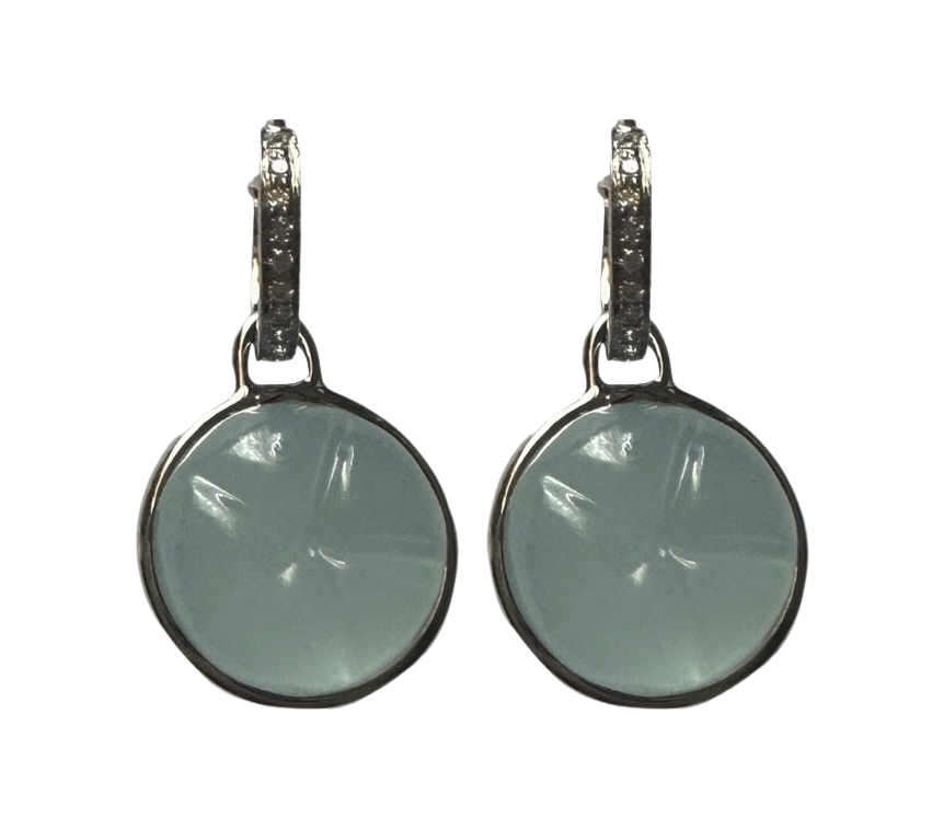 AQUAMARINE PEYOTE EARRINGS