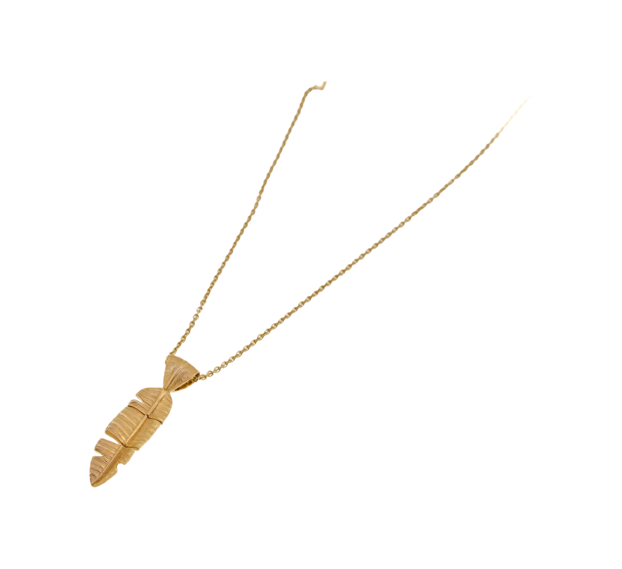 Small Gold Leaf Necklace