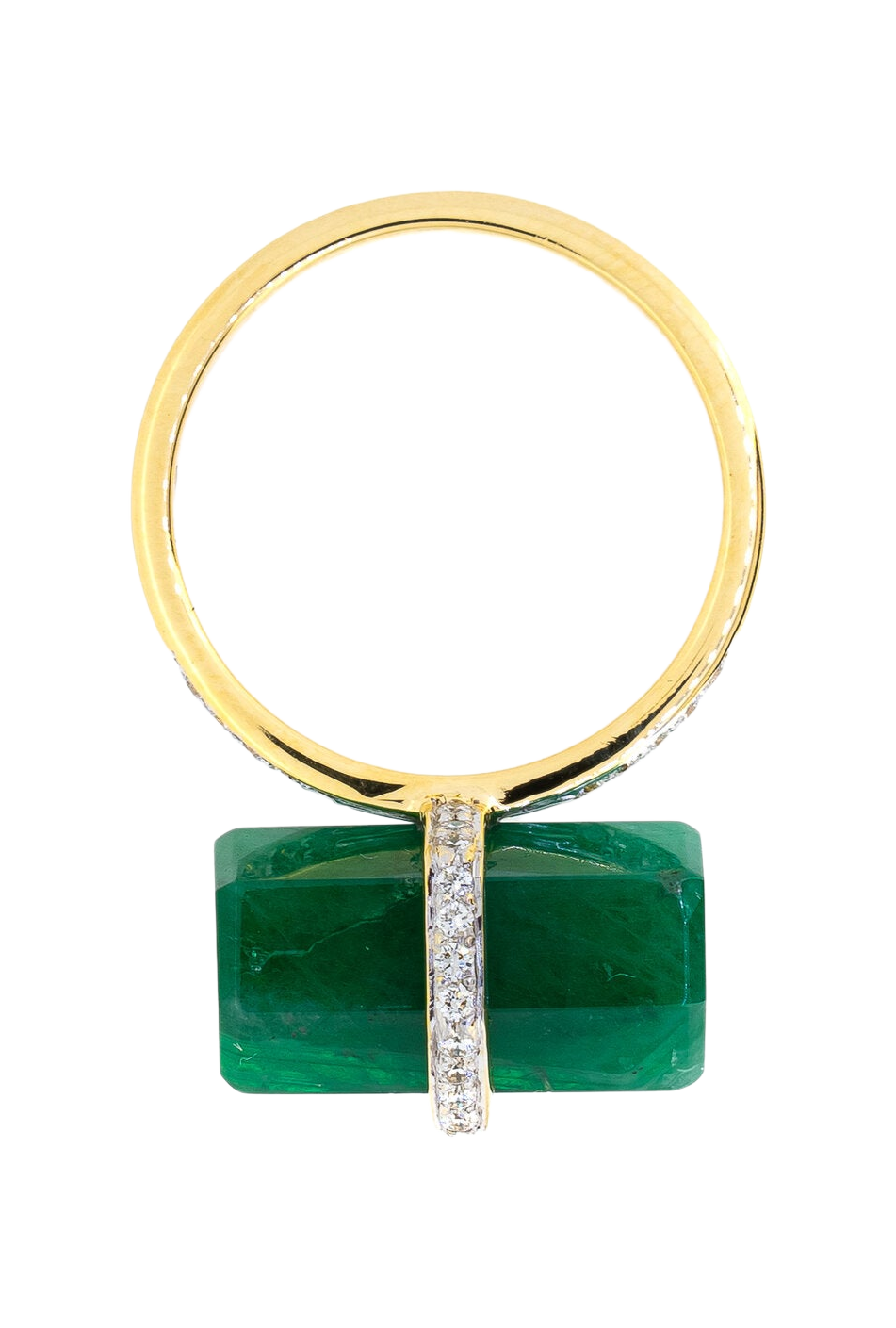Emerald Rocktagon Ring