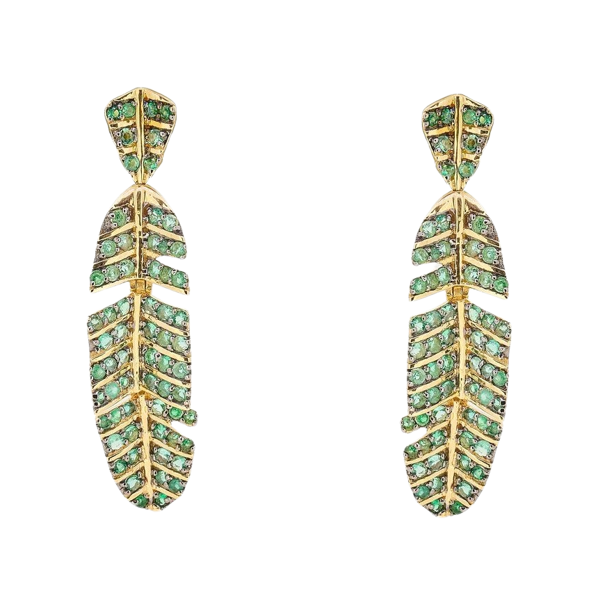 Paradisica small Emerald Earrings