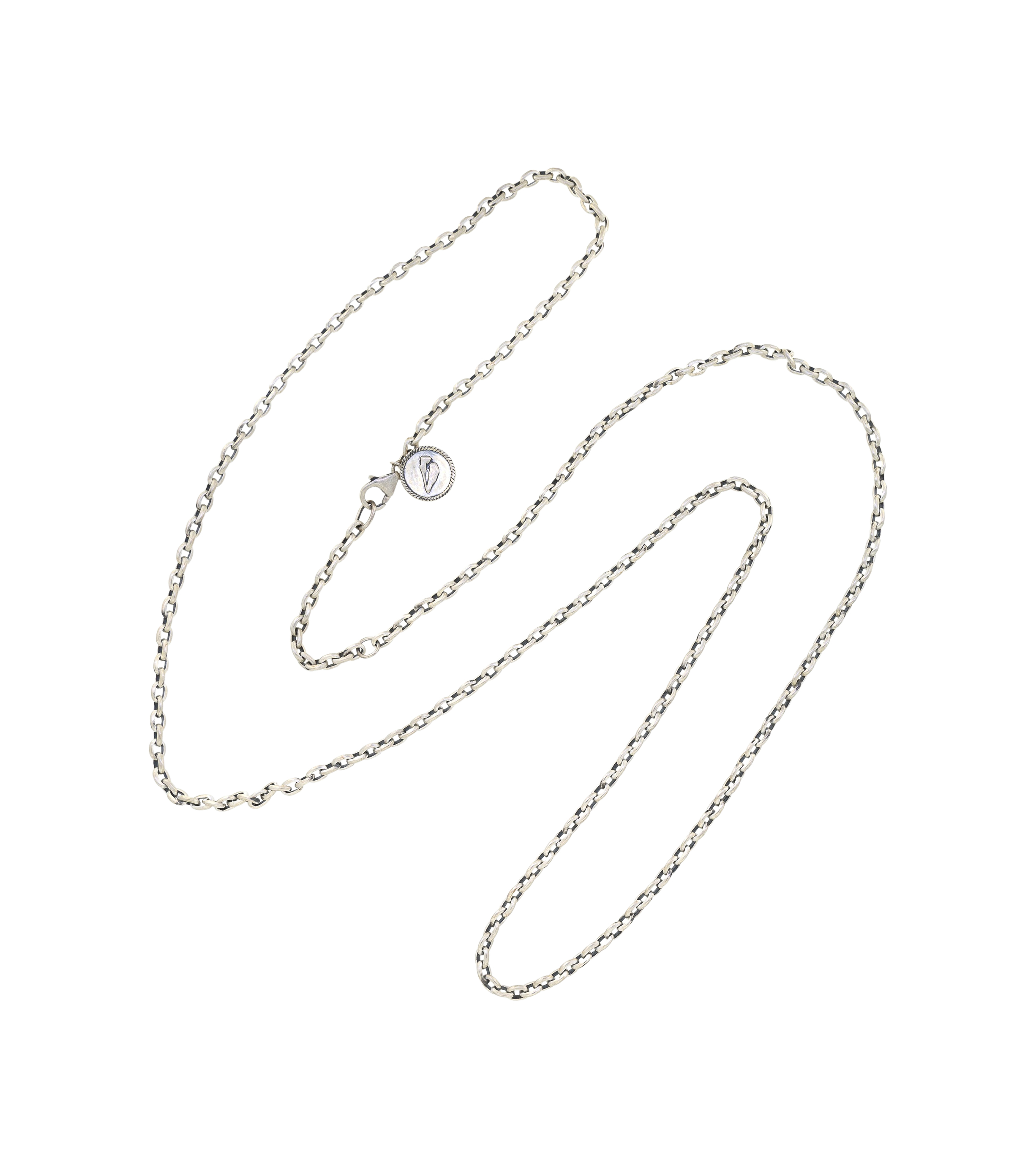 Geometric tag necklace