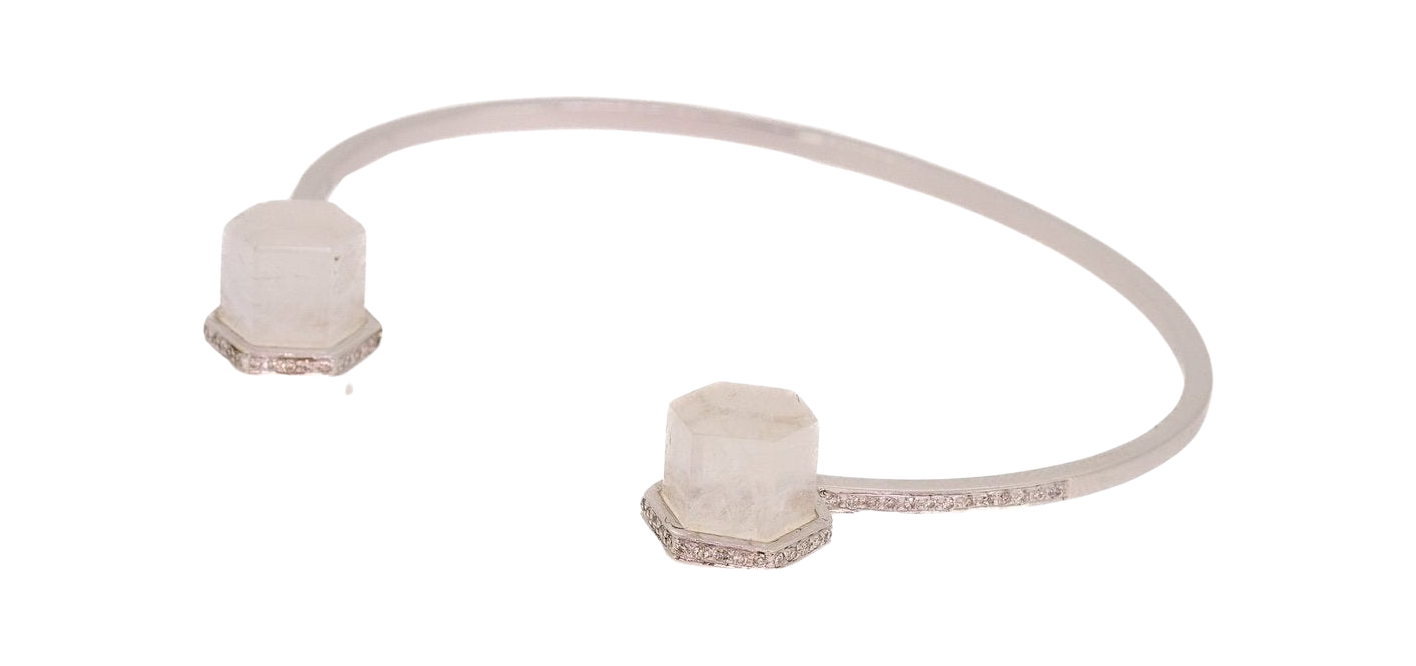Moonstone Rocktagon Bangle