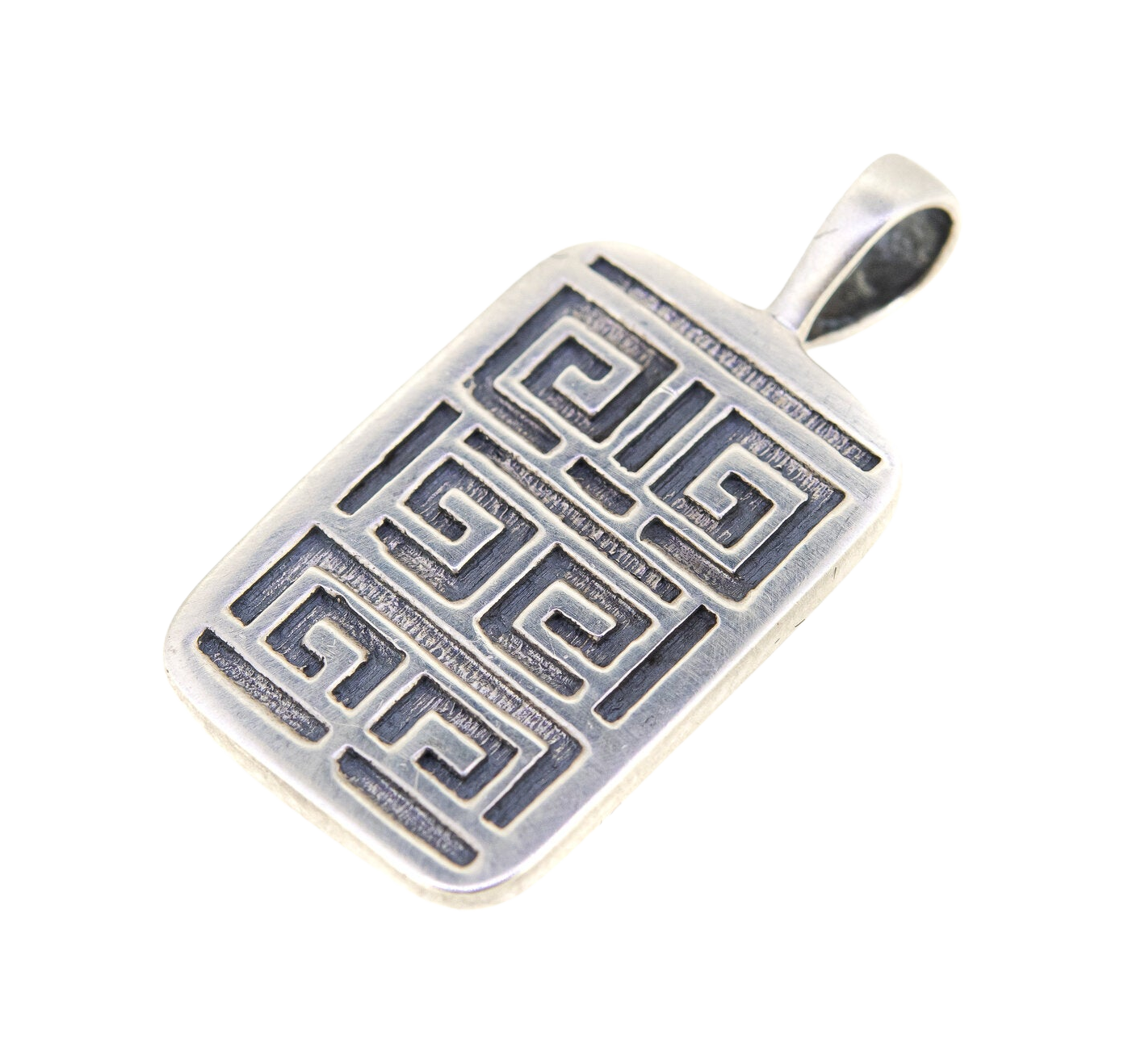 Geometric tag necklace